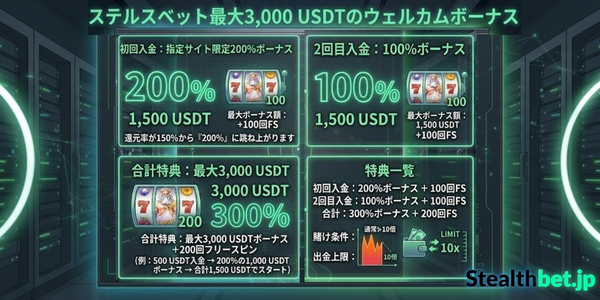 ステルスベット ウェルカムボーナス