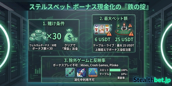 ステルスベット ボーナス出金